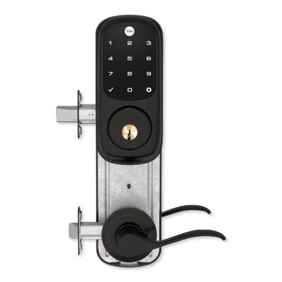 Yale Z-Wave Plus Assure Interconnected Lockset with Touchscreen Deadbolt, Norwood Lever, 4", Right-Handed, Oil-Rubbed Bronze